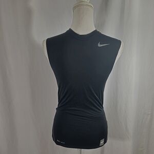 Nike Pro Combat Compression Black Mens Muscle Tank Top S